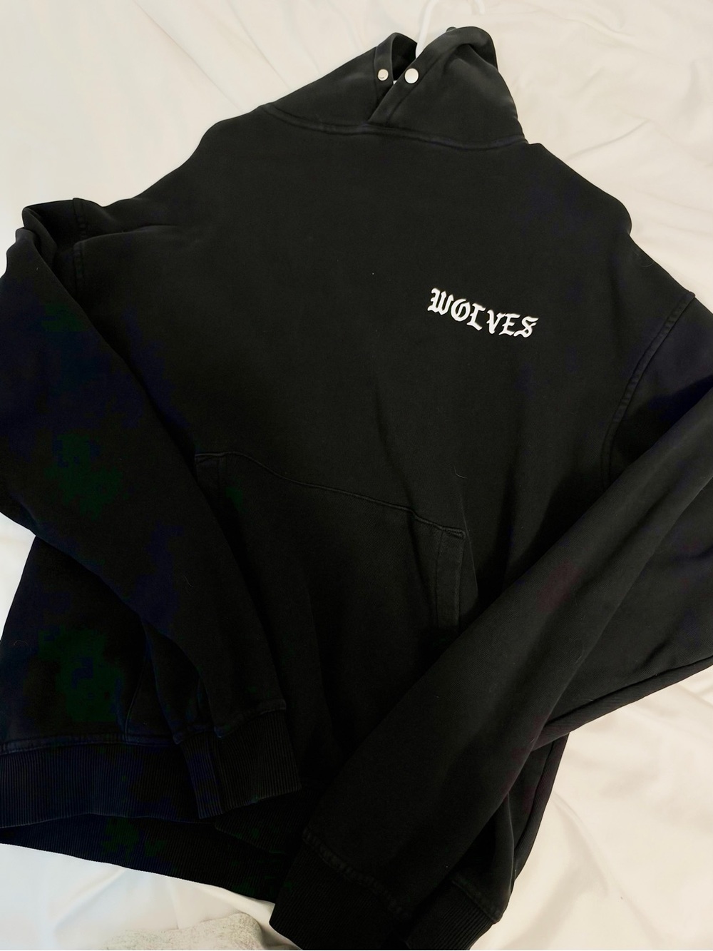 Darc Sport Black Hoodie with WOLVES Chest Logo